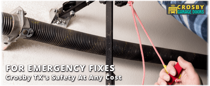 Broken Garage Door Spring Crosby TX
